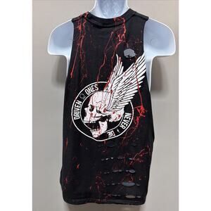 The Drive Mens XL Driven Ones Never Die Graphic Work Out Athletic Biker Tank